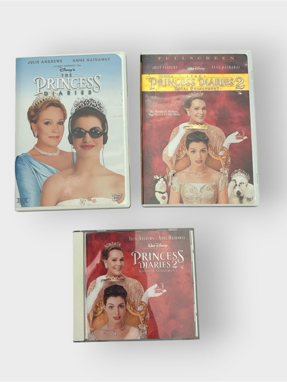 Disney The Princess Diaries Trilogy DVDs & CD Soundtrack - Bundle 3